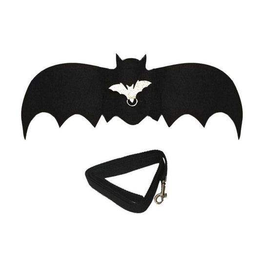 KFX-7443133 Cute Bat Wings Dog Costume with Adjustable Chest Strap and Leash Attachments - S & M Sizes Available
