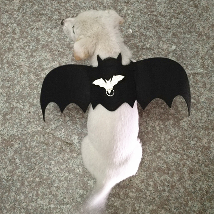 KFX-7443133 Cute Bat Wings Dog Costume with Adjustable Chest Strap and Leash Attachments - S & M Sizes Available