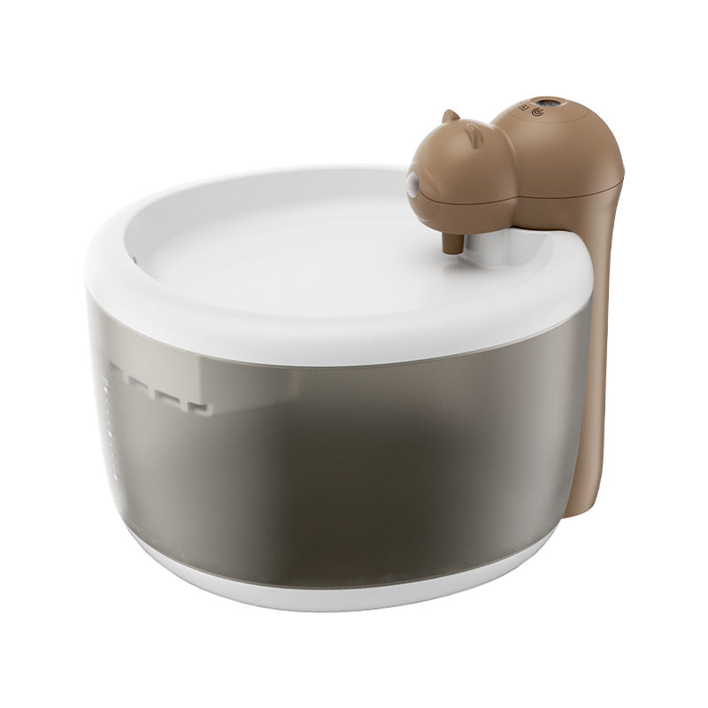 KFX-7445181 Intelligent Wireless Water Dispenser for Cats and Dogs - Green, Pink, Brown