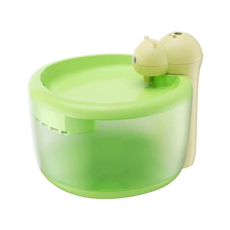 KFX-7445181 Intelligent Wireless Water Dispenser for Cats and Dogs - Green, Pink, Brown