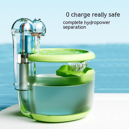 KFX-7445181 Intelligent Wireless Water Dispenser for Cats and Dogs - Green, Pink, Brown