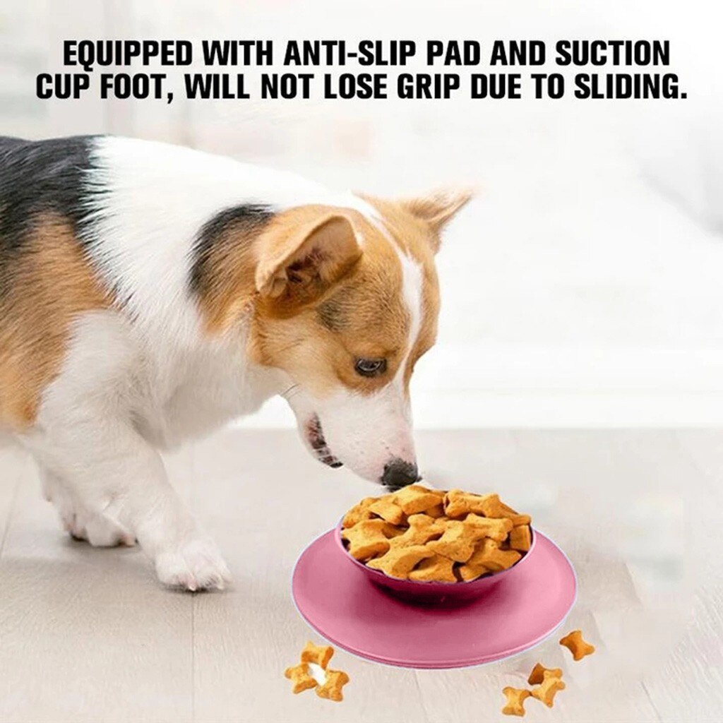 KFX-7445309 Non-Skid Silicone Suction Pet Feeding Bowl with Mat for Dogs