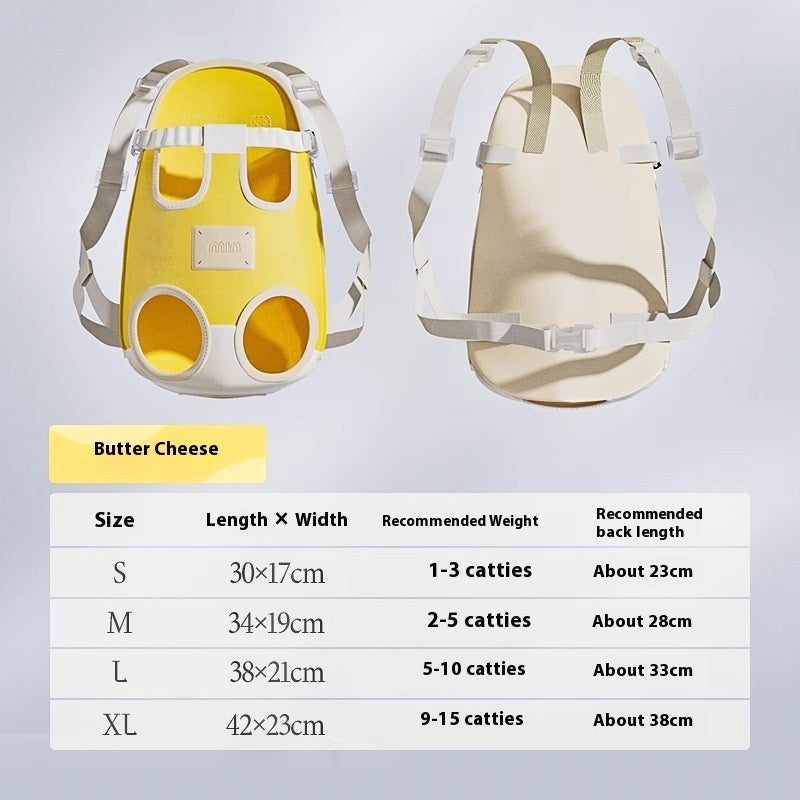 KFX-7445565 Cat Outing Portable Backpack for Pet Travel - Available in Lemon Yellow and Sea Salt Blue