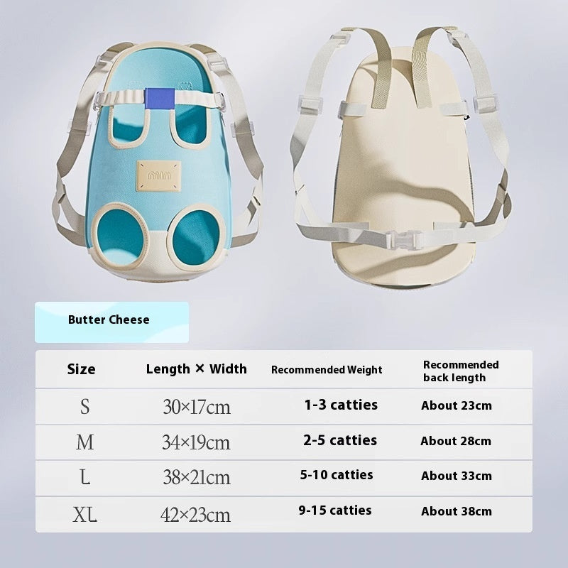 KFX-7445565 Cat Outing Portable Backpack for Pet Travel - Available in Lemon Yellow and Sea Salt Blue
