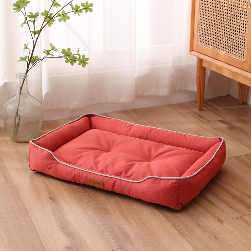 KFX-7446589 Luxury Waterproof Dog Sofa Bed – Scratch and Wear Resistant Pet Cushion, Soft High Rebound Nest for Dogs and Cats