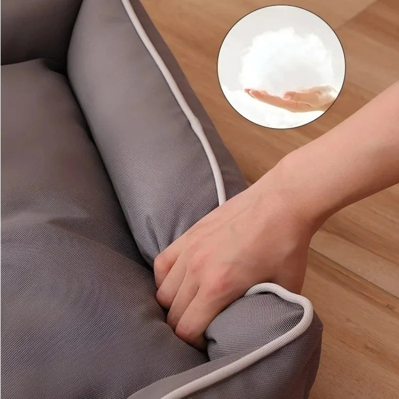 KFX-7446589 Luxury Waterproof Dog Sofa Bed – Scratch and Wear Resistant Pet Cushion, Soft High Rebound Nest for Dogs and Cats