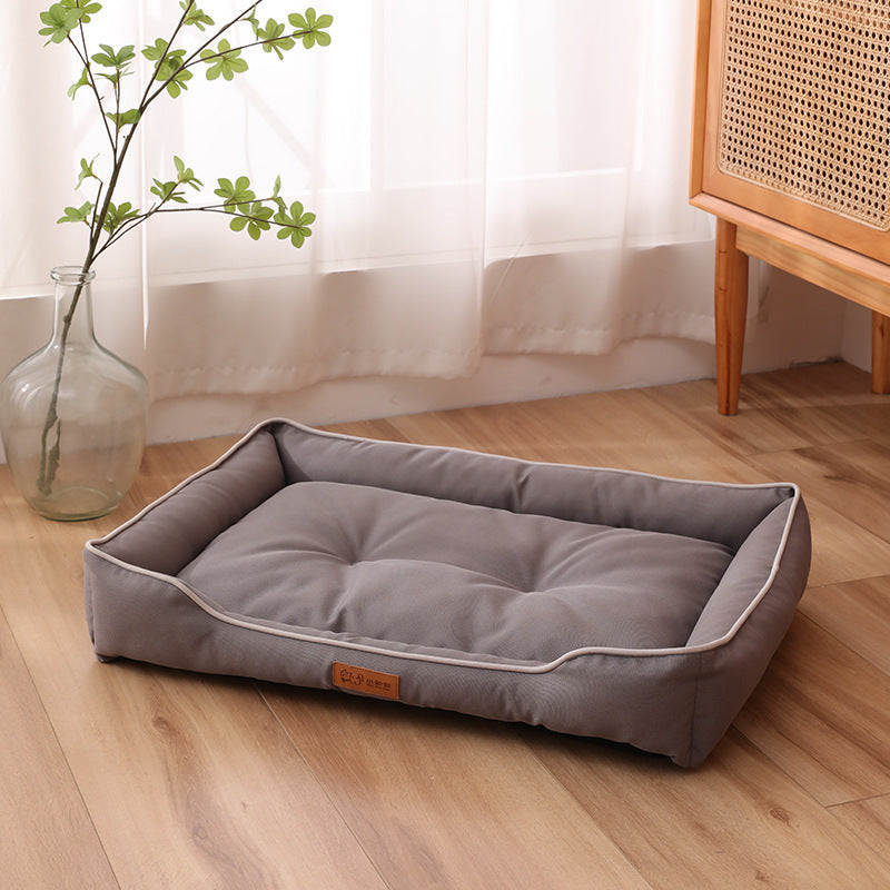 KFX-7446589 Luxury Waterproof Dog Sofa Bed – Scratch and Wear Resistant Pet Cushion, Soft High Rebound Nest for Dogs and Cats