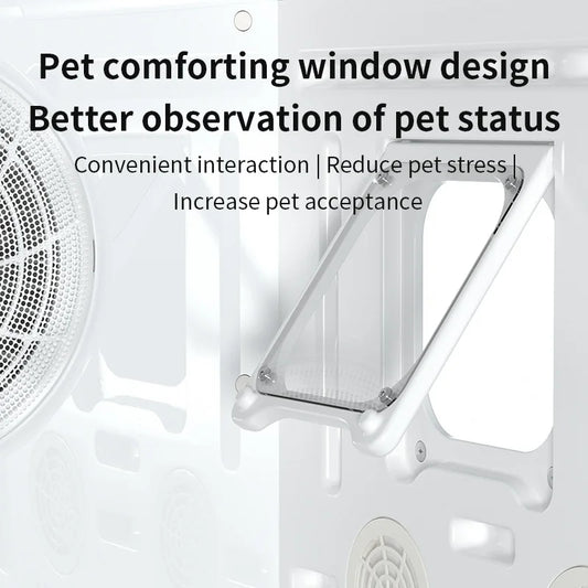 KFX-744659 Automatic Eco-Friendly Pet Dryer Box for Cats and Dogs - 70L Capacity, 4 Speed, Quiet Design, Indoor Use