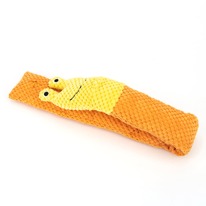 KFX-7452349 Snuffle Mat for Dogs - Squeaky Plush Toy for Foraging and Brain Games, Treat Dispensing Feeder, Enrichment Training Tool