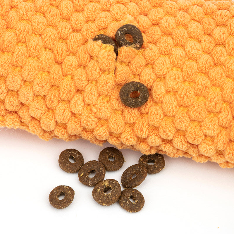 KFX-7452349 Snuffle Mat for Dogs - Squeaky Plush Toy for Foraging and Brain Games, Treat Dispensing Feeder, Enrichment Training Tool