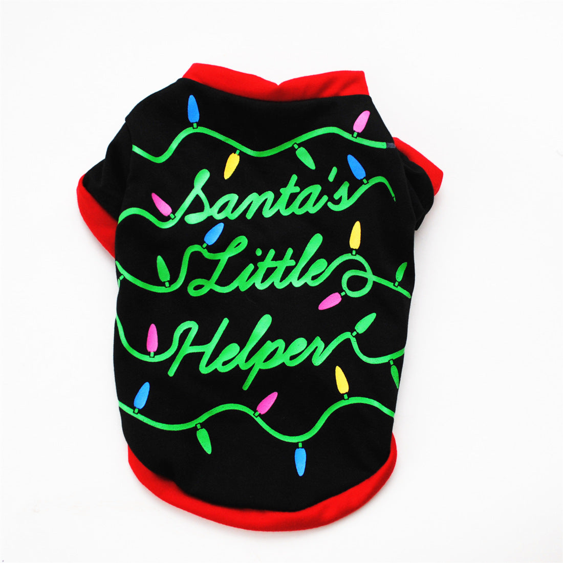 KFX-7453245 Festive Cotton Dog Christmas Costume T-Shirt Vest in Various Sizes