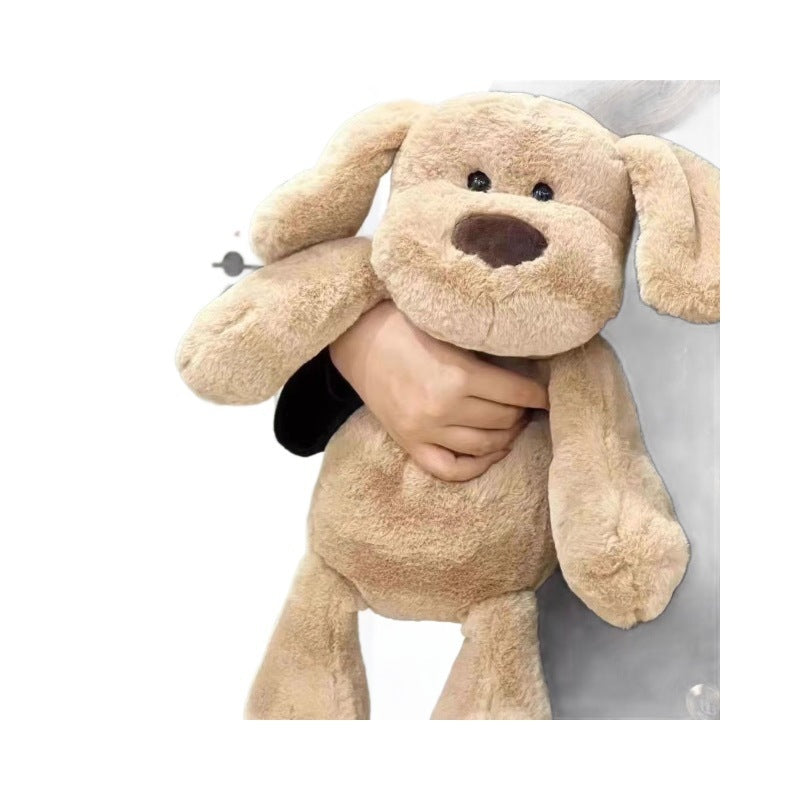 KFX-7454525 Khaki Plush Milk Dog Toy for Infants (0-3 Years) - 55cm Soft Doll