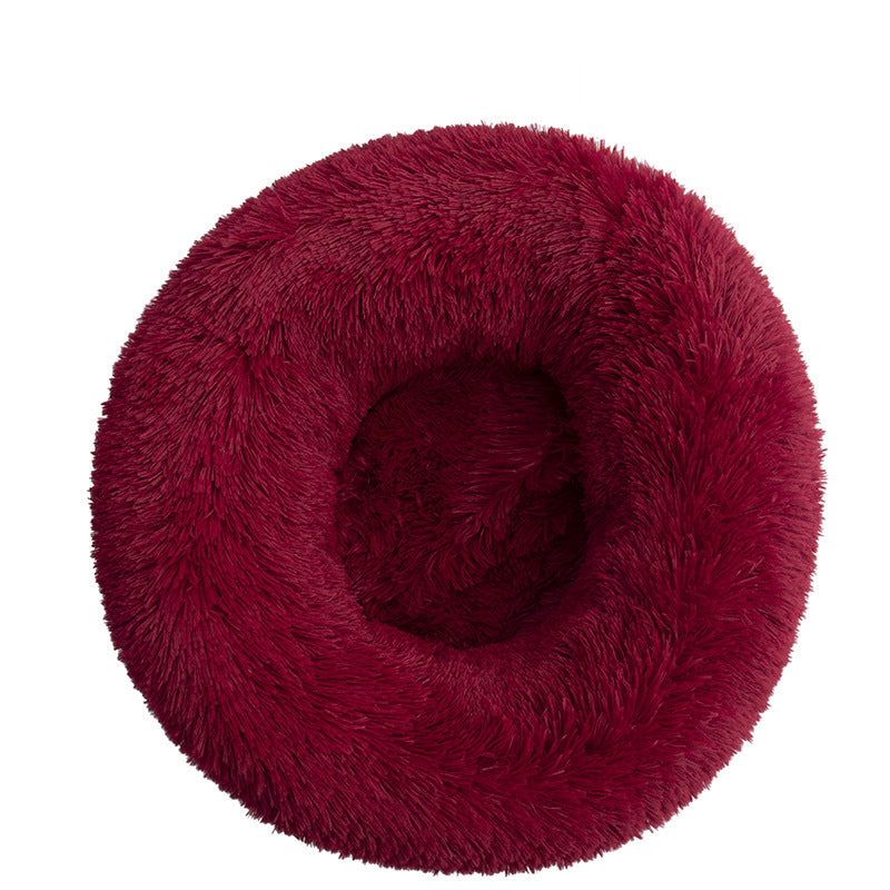 KFX-7454909 Plush Winter Dog Bed in Various Sizes and Soft Colors
