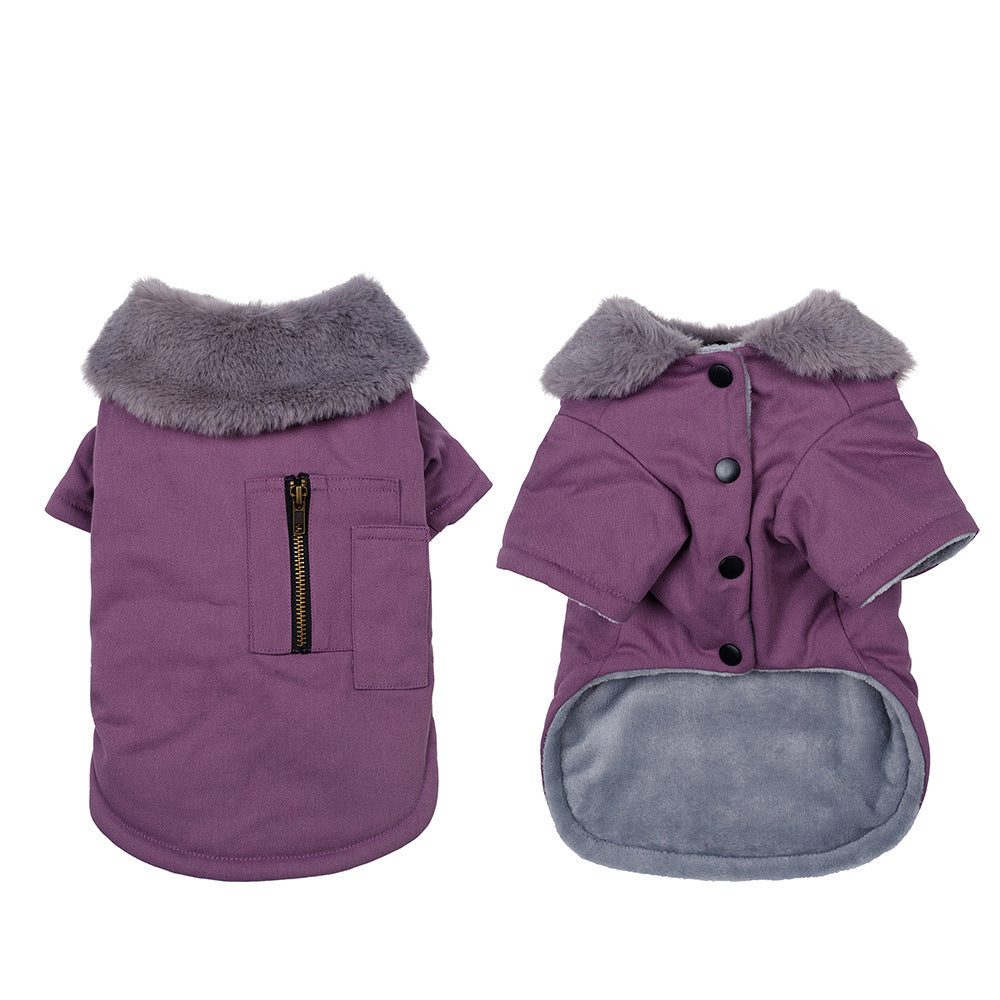 KFX-7455421 Cozy Thickened Winter Vest for Pets in Various Colors and Sizes
