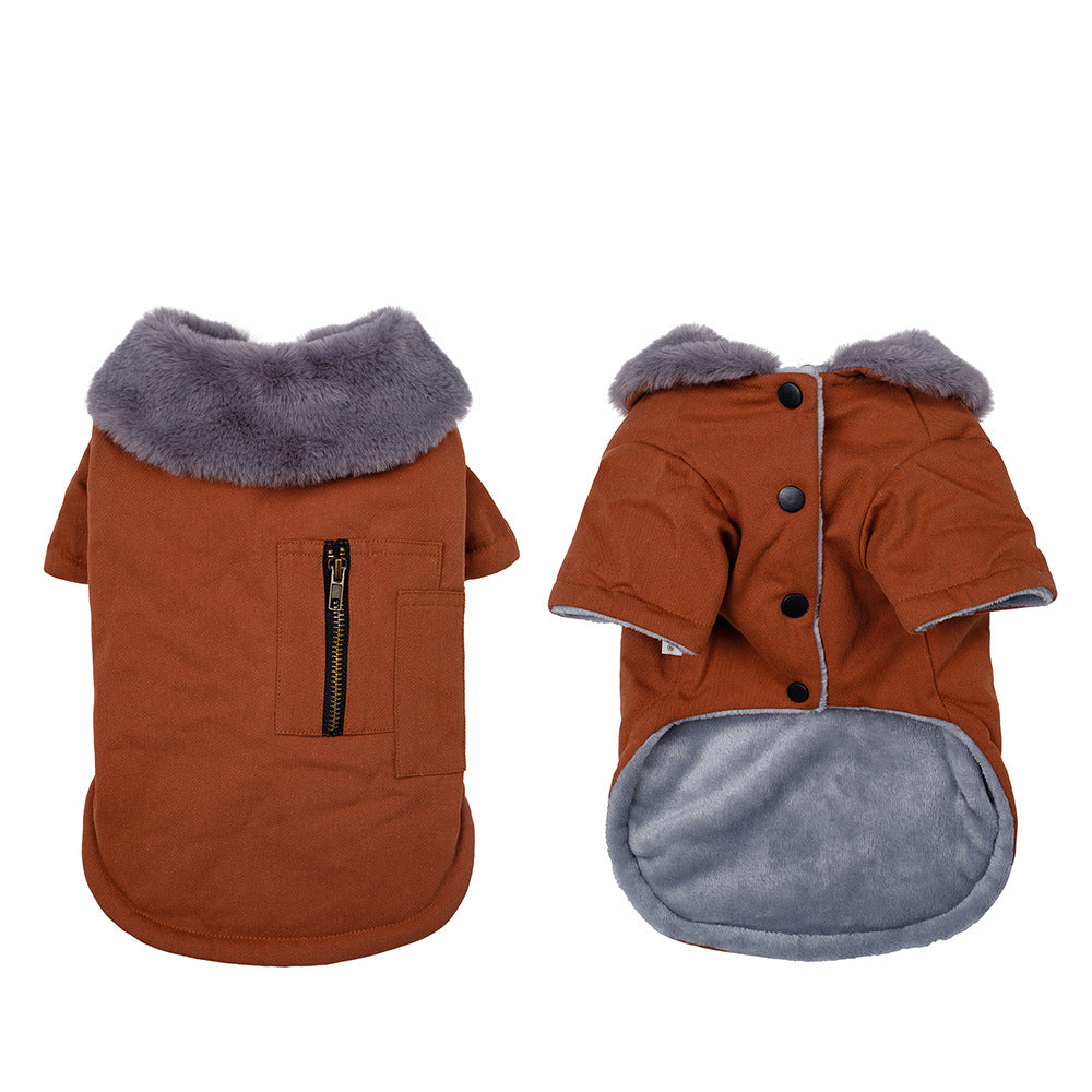 KFX-7455421 Cozy Thickened Winter Vest for Pets in Various Colors and Sizes