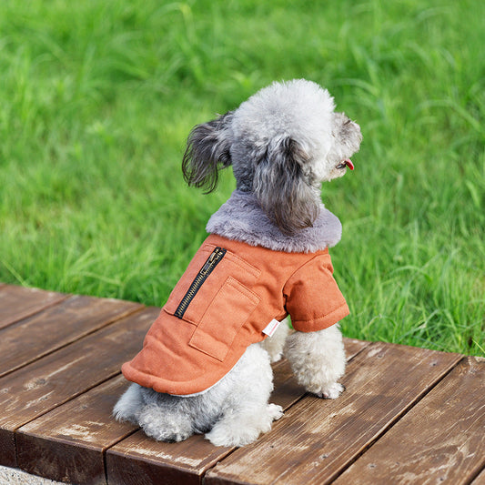 KFX-7455421 Cozy Thickened Winter Vest for Pets in Various Colors and Sizes