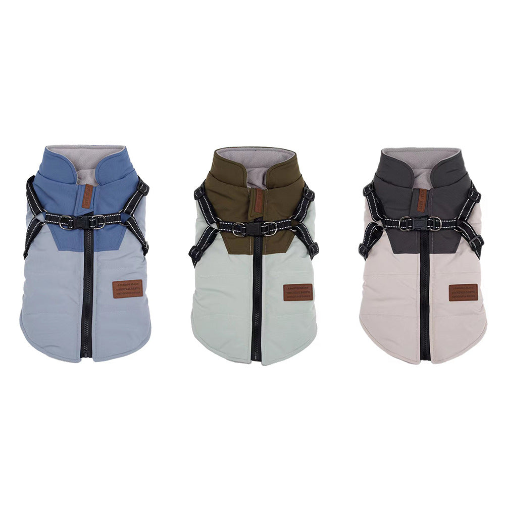 KFX-7455421 Cozy Thickened Winter Vest for Pets in Various Colors and Sizes
