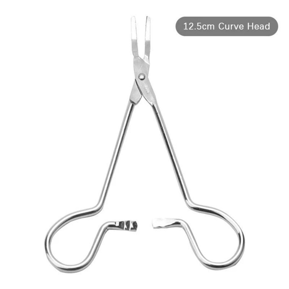 KFX-7456445 Stainless Steel Ear Hair Tweezers for Pet Hair Removal and Ear Cleaning