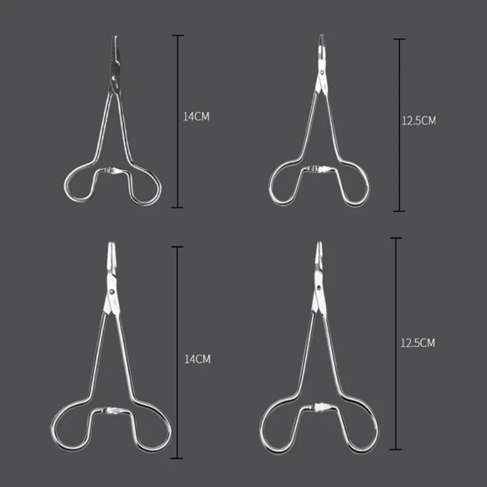KFX-7456445 Stainless Steel Ear Hair Tweezers for Pet Hair Removal and Ear Cleaning