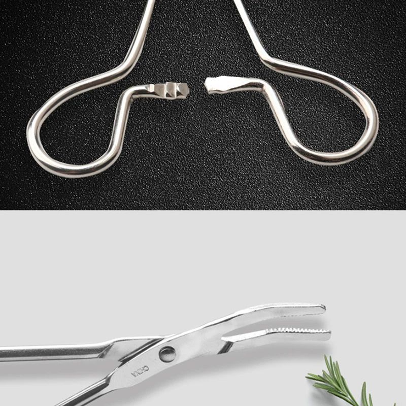 KFX-7456445 Stainless Steel Ear Hair Tweezers for Pet Hair Removal and Ear Cleaning
