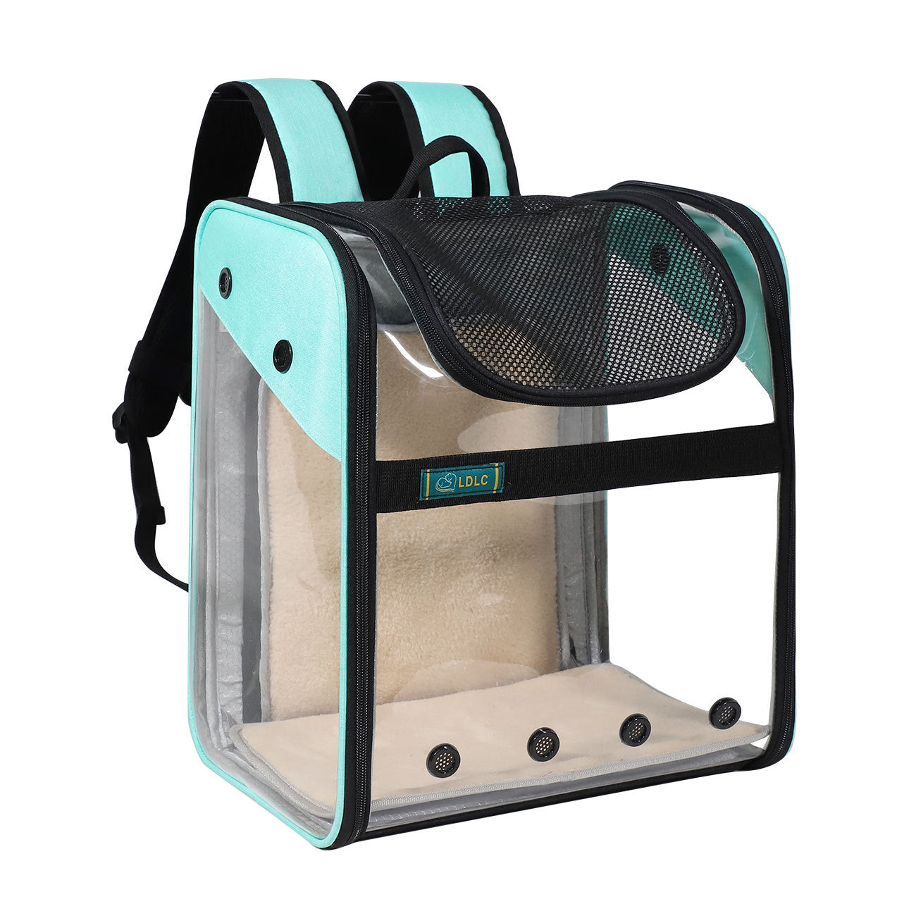 KFX-7457085 Portable Expandable Cat Carrier - Oxford Cloth, Breathable Space Bag for Pets Up to 20kg