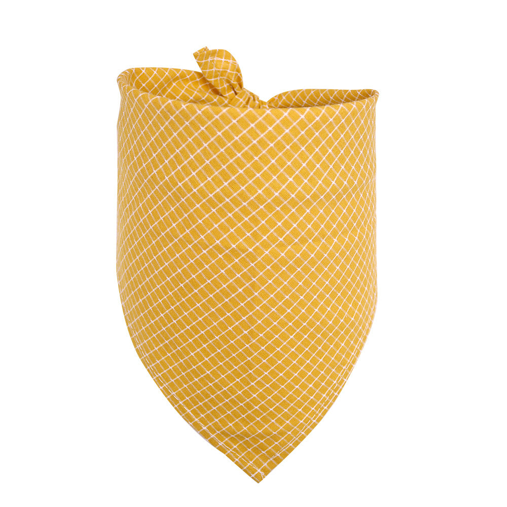 KFX-7457213 Plaid Cotton Pet Towelettes for Dogs and Cats - Various Color Options Available
