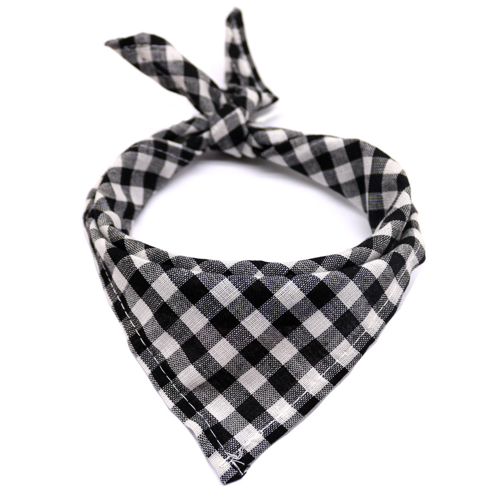 KFX-7457213 Plaid Cotton Pet Towelettes for Dogs and Cats - Various Color Options Available