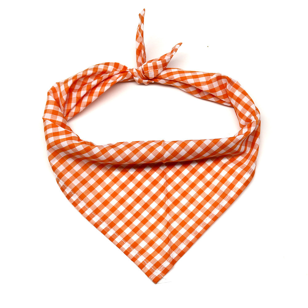 KFX-7457213 Plaid Cotton Pet Towelettes for Dogs and Cats - Various Color Options Available