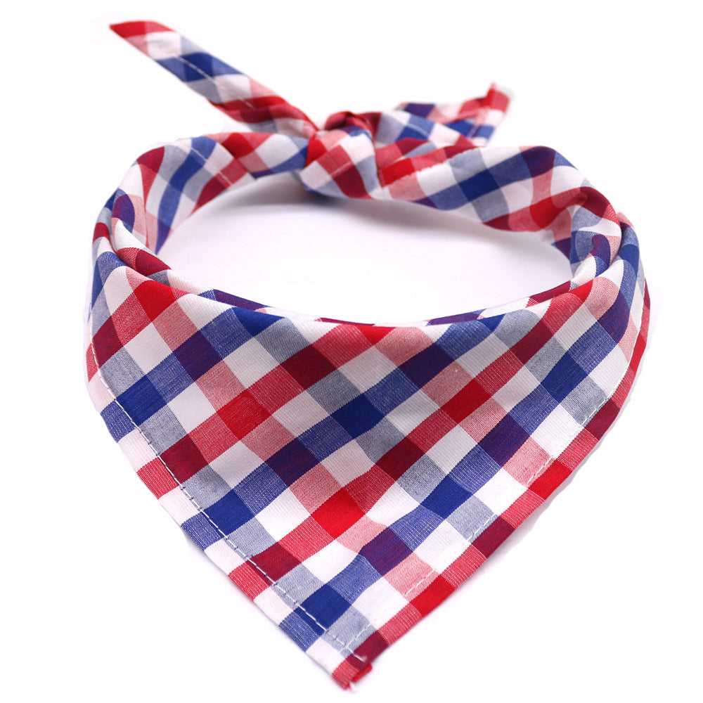 KFX-7457213 Plaid Cotton Pet Towelettes for Dogs and Cats - Various Color Options Available