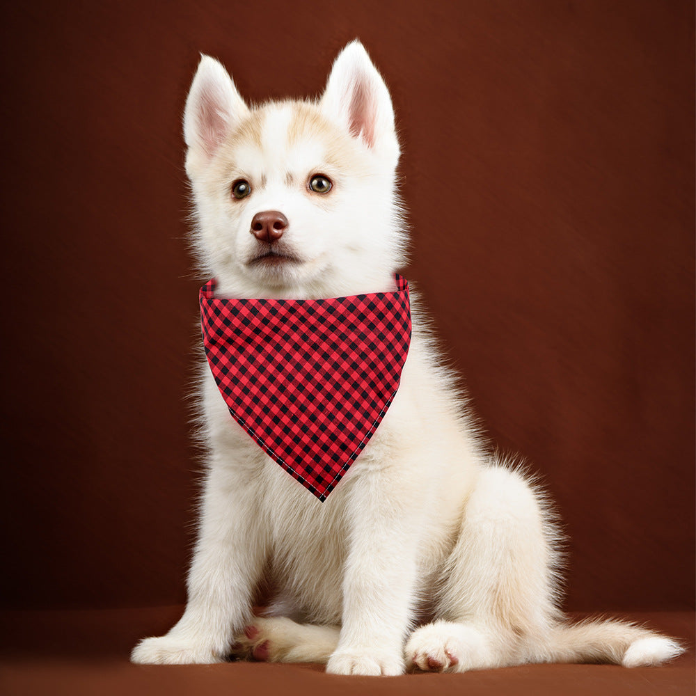 KFX-7457213 Plaid Cotton Pet Towelettes for Dogs and Cats - Various Color Options Available