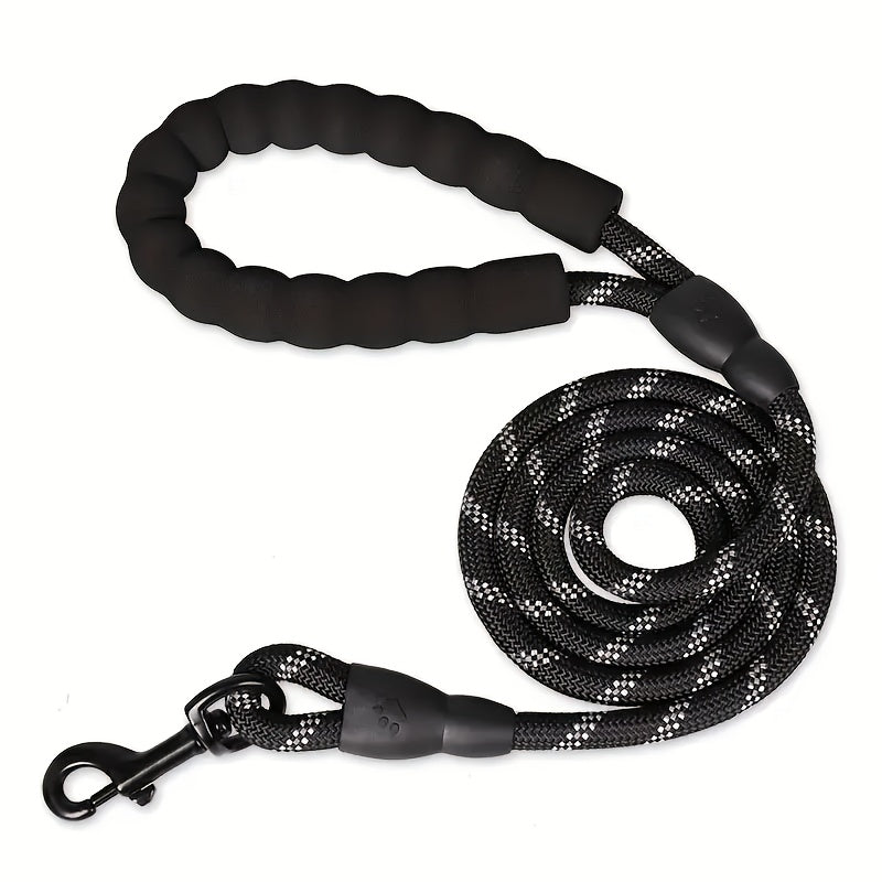 KFX-7458109 Dogs Leash with Padded Handle and Reflective Stitching for Comfortable Jogging and Training