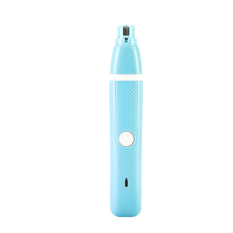KFX-7458621 Dual-Purpose Pet Nail Polisher and Hair Trimmer with USB Charger and Accessories