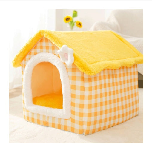 KFX-7458877 Cartoon Style Fully Enclosed Cat Litter Nest in Cute Chick Design - Available in Yellow, Green, Gray