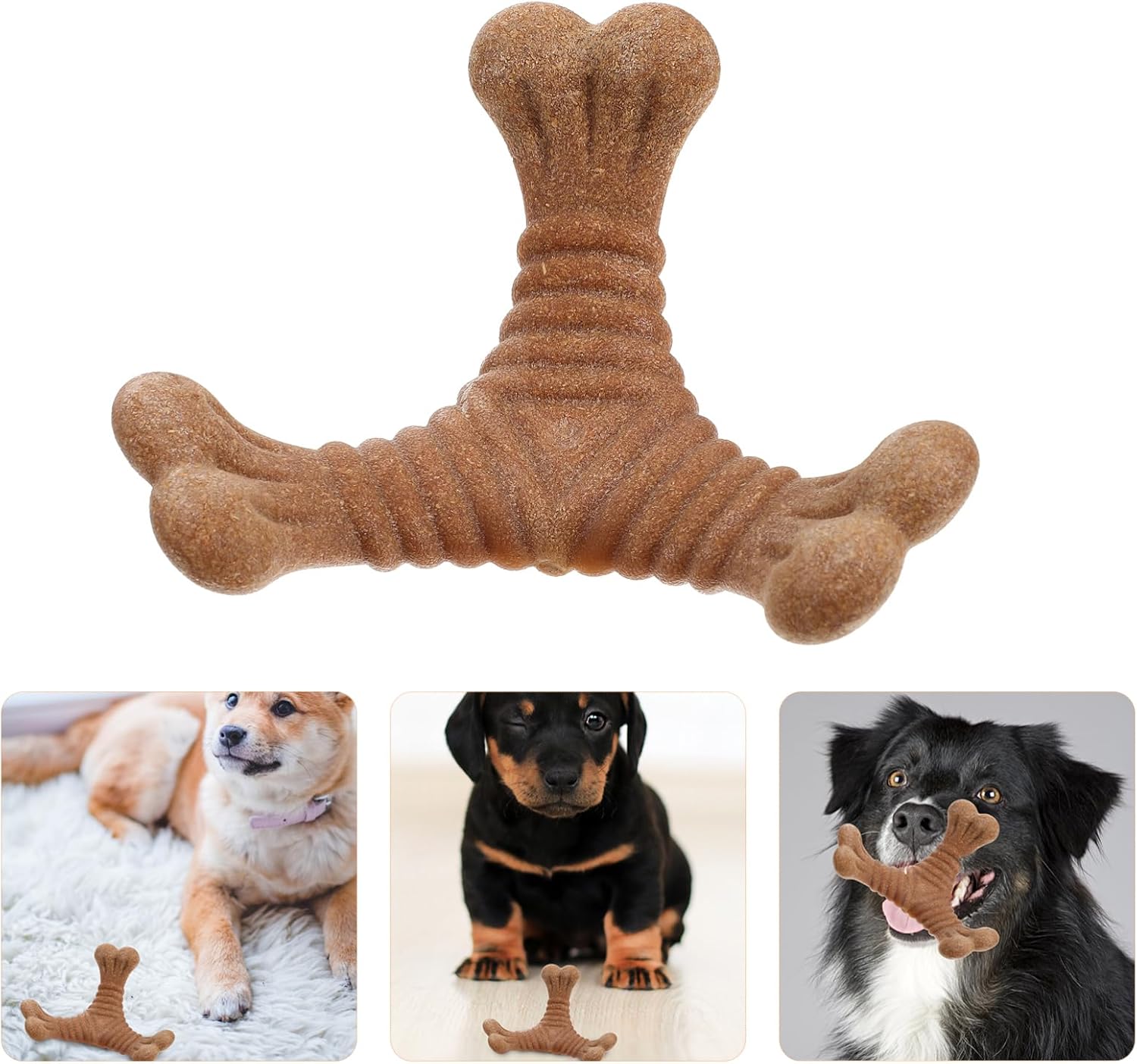 KFX-7462077 Durable Teething Stick for Puppies and Dogs - Interactive Chew Toy for Dental Care and Play