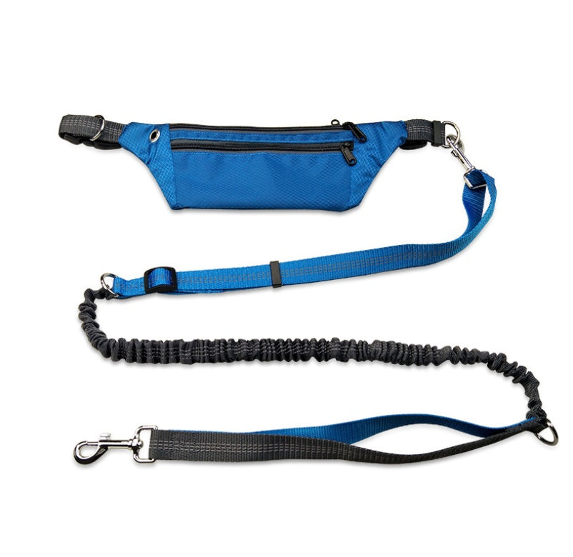 KFX-7466173 Hands-Free Dog Leash with Elastic Design and Adjustable Waistbelt