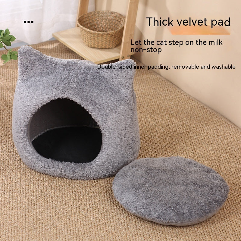 KFX-7470397 Double-Sided Fleece Cat Head Pad - Removable & Washable, Small & Large Sizes Available