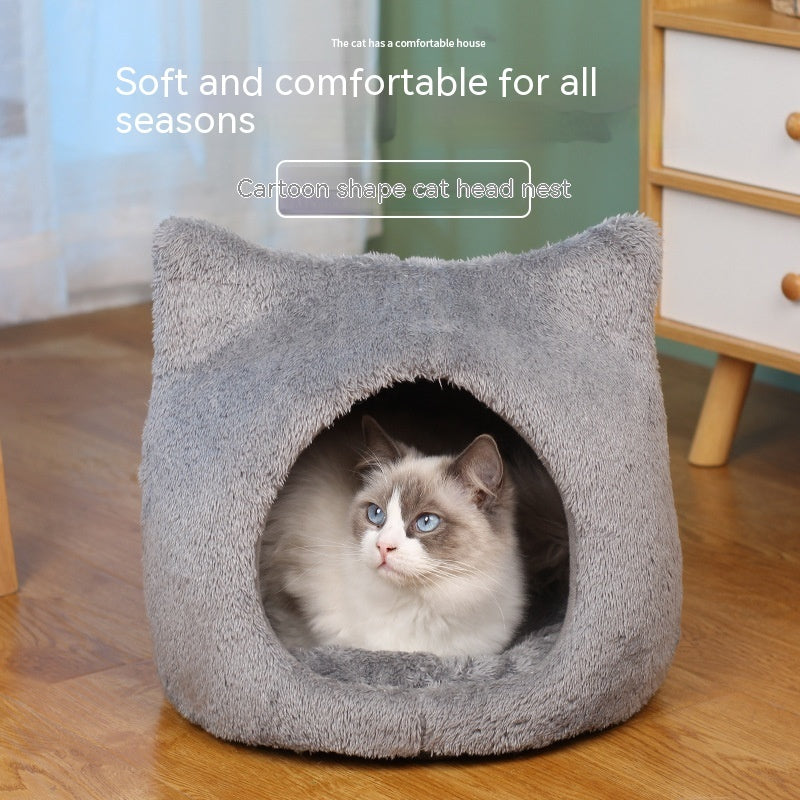 KFX-7470397 Double-Sided Fleece Cat Head Pad - Removable & Washable, Small & Large Sizes Available