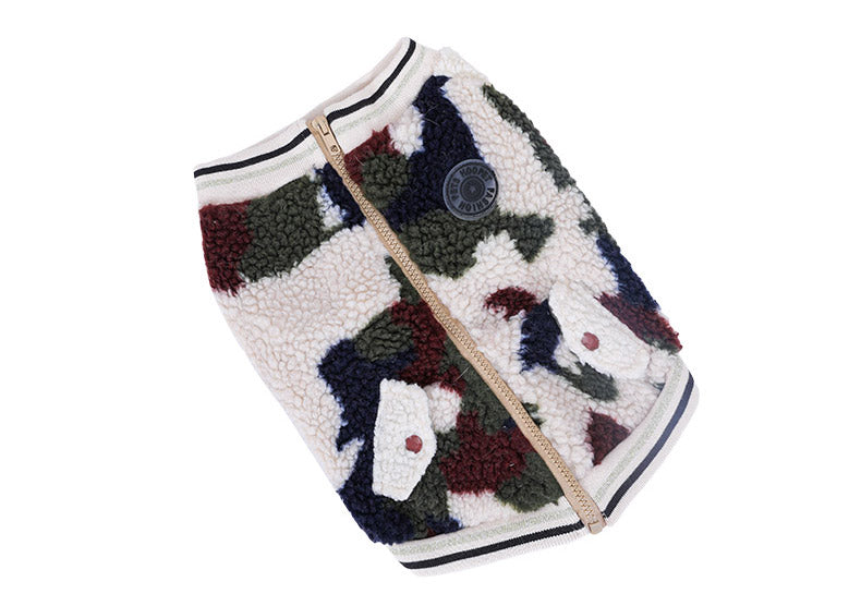 KFX-7470525 Camouflage Dog Hooded Coat - Casual Pet Jacket in Various Sizes