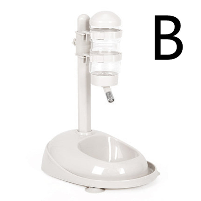 KFX-7472189 Automatic Pet Drinking Fountain with Multiple Bowl Options and Suction Cups in White and Fuchsia