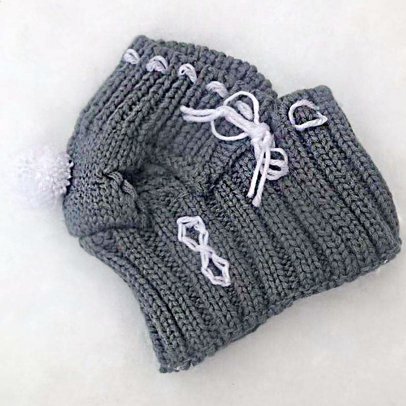 KFX-7472701 French Wool Bucket Hat with Cozy Scarf for Winter - Unisex Design