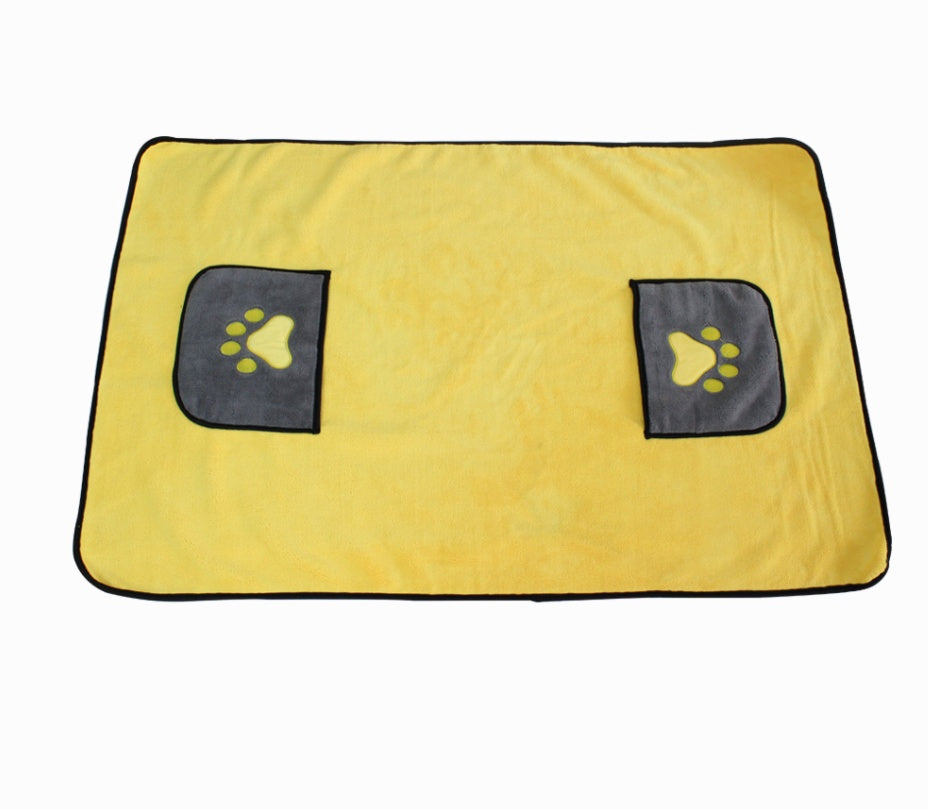 KFX-7472957 Super Absorbent Pet Bath Towel Made of 800g Superfine Fiber for Quick Drying