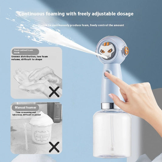 KFX-7473981 Electric Bubbler Shower Gel Machine for Dogs and Cats - USB Powered Frothing Device