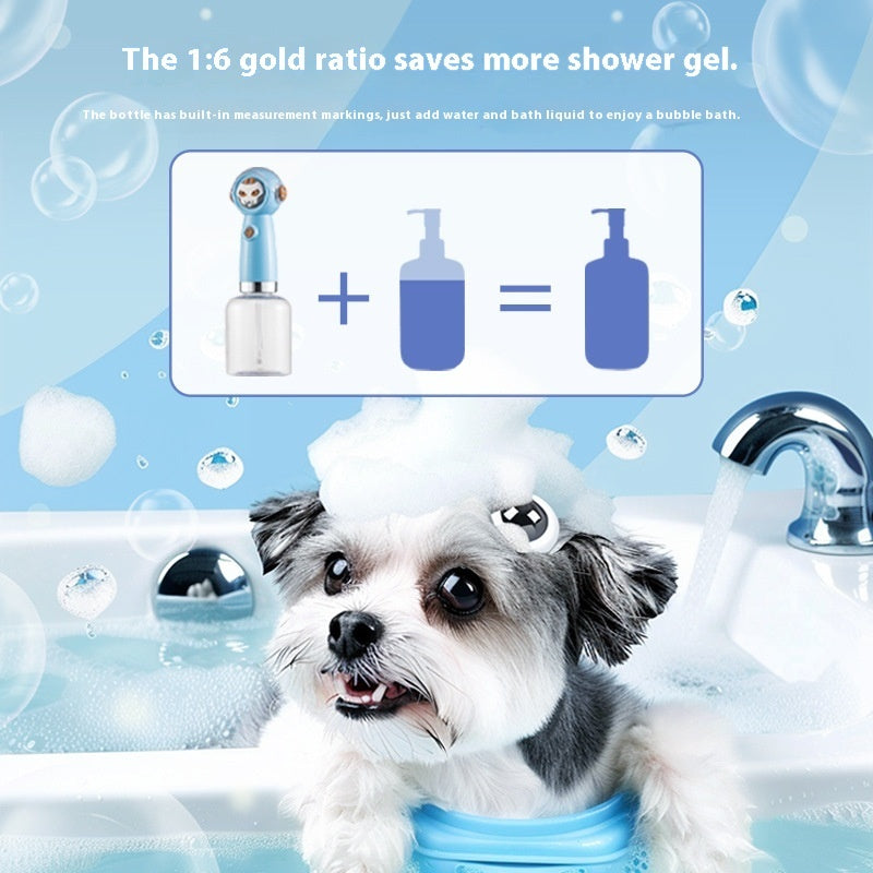 KFX-7473981 Electric Bubbler Shower Gel Machine for Dogs and Cats - USB Powered Frothing Device
