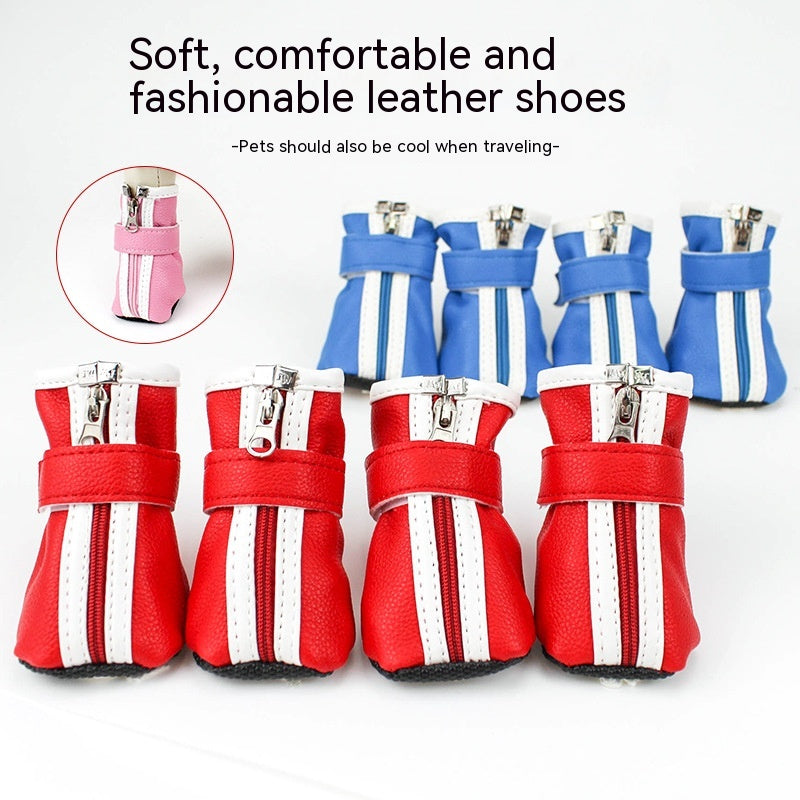 KFX-7478717 Anti-Dirty Dog Balloon Shoe Covers - Random Color, Synthetic Leather, Set of 4
