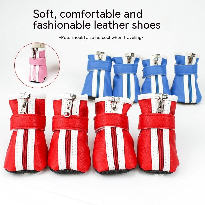 KFX-7478717 Anti-Dirty Dog Balloon Shoe Covers - Random Color, Synthetic Leather, Set of 4