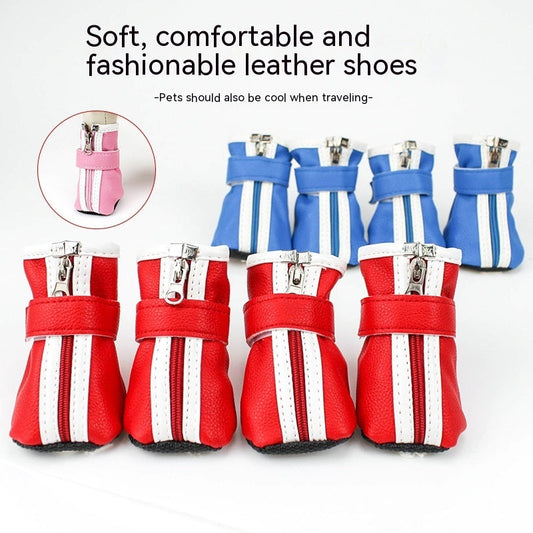 KFX-7478717 Anti-Dirty Dog Balloon Shoe Covers - Random Color, Synthetic Leather, Set of 4