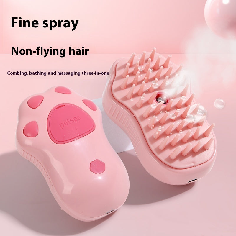 KFX-7479741 Pet Spray Massage Comb for Cats and Dogs - Durable ABS TPR Design