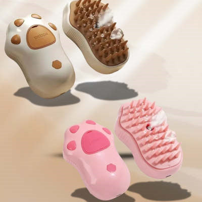 KFX-7479741 Pet Spray Massage Comb for Cats and Dogs - Durable ABS TPR Design