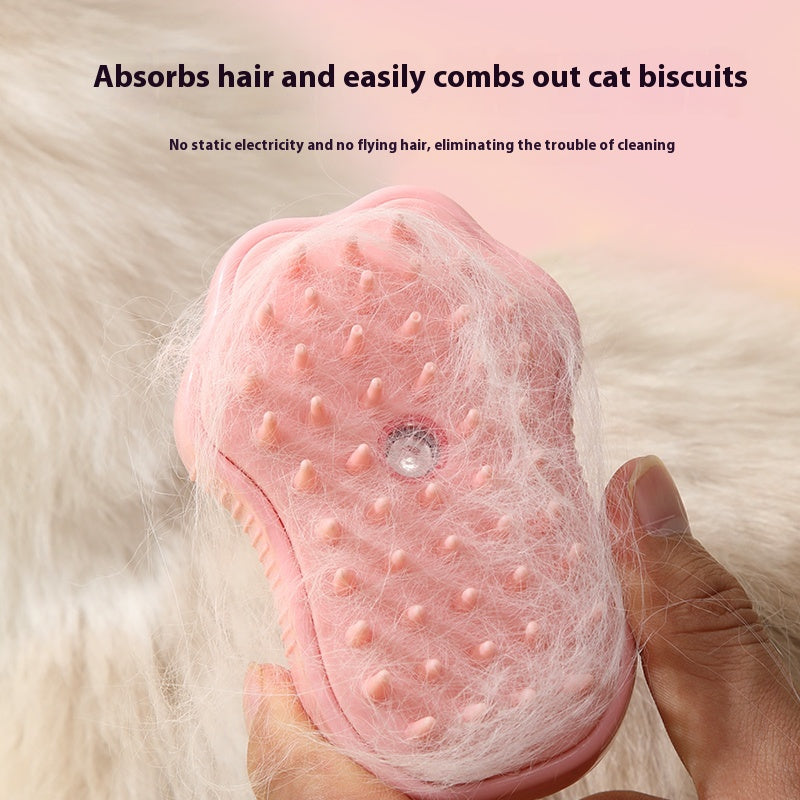 KFX-7479741 Pet Spray Massage Comb for Cats and Dogs - Durable ABS TPR Design