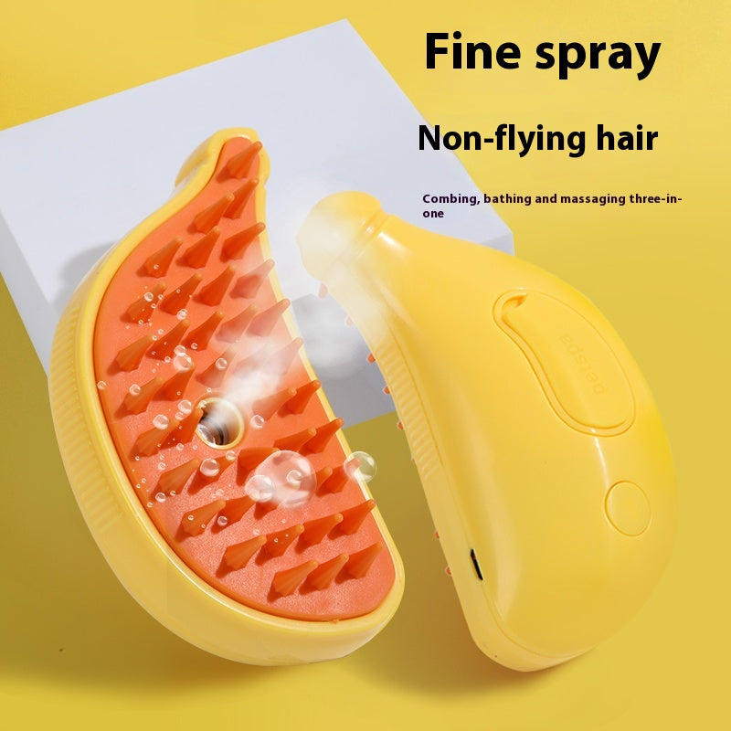 KFX-7479741 Pet Spray Massage Comb for Cats and Dogs - Durable ABS TPR Design